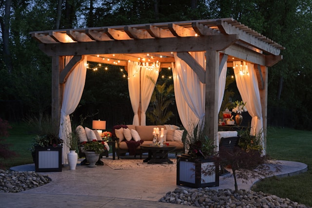 pergola designing at amtala city green spaces