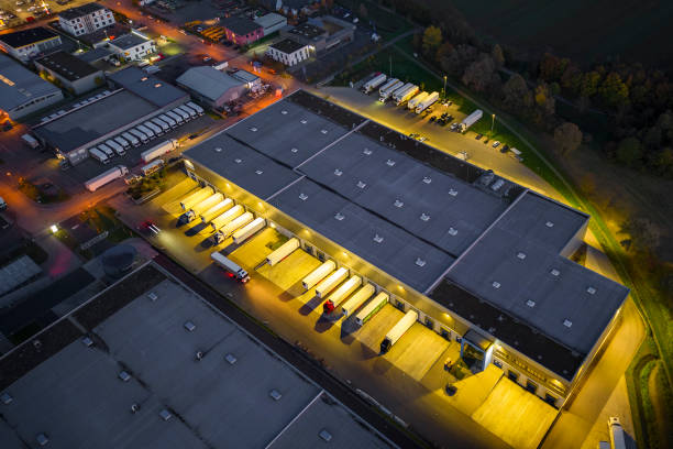 essential industrial infrastructure for warehouses and factories at business parks
